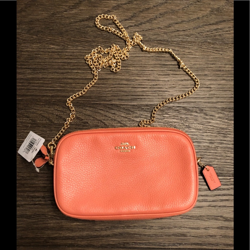 Coach double zip crossbody